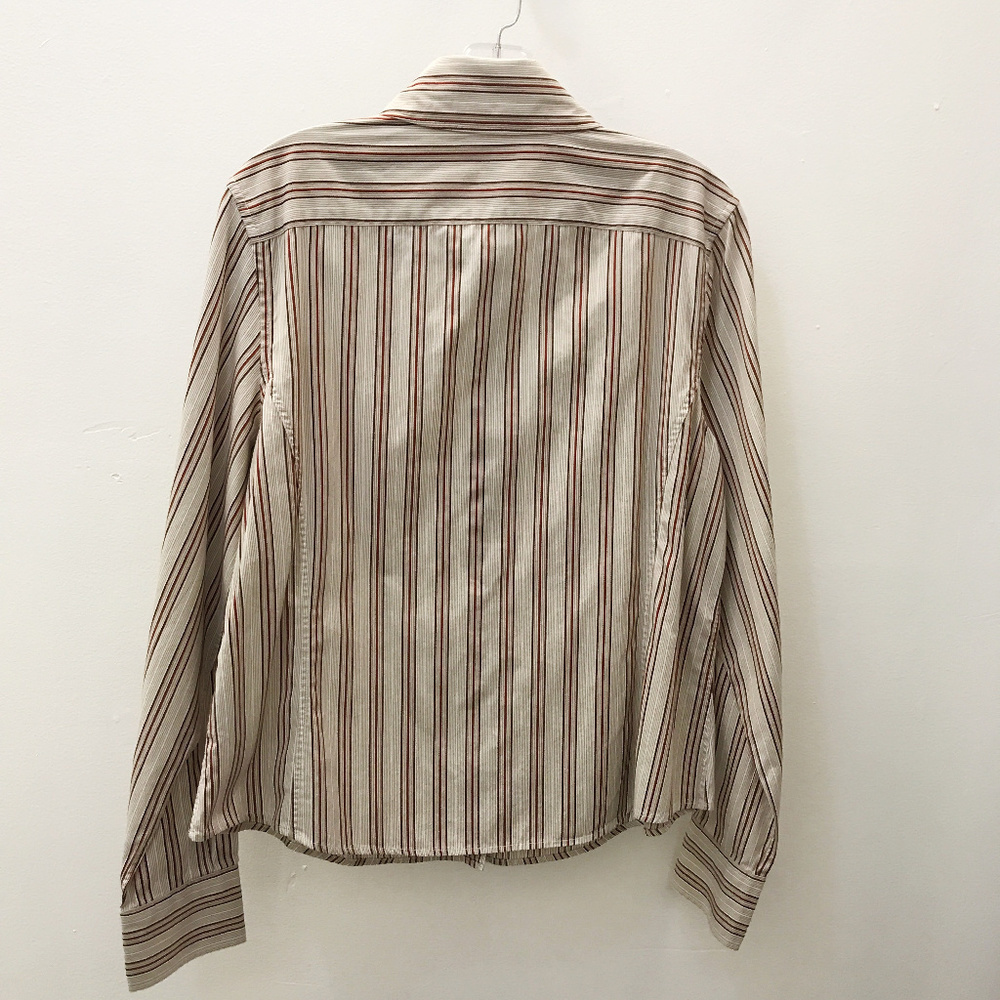 Facconable Striped Button Down Shirt - image 2
